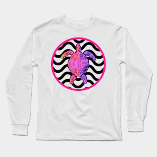 Pink Sea Turtle Long Sleeve T-Shirt